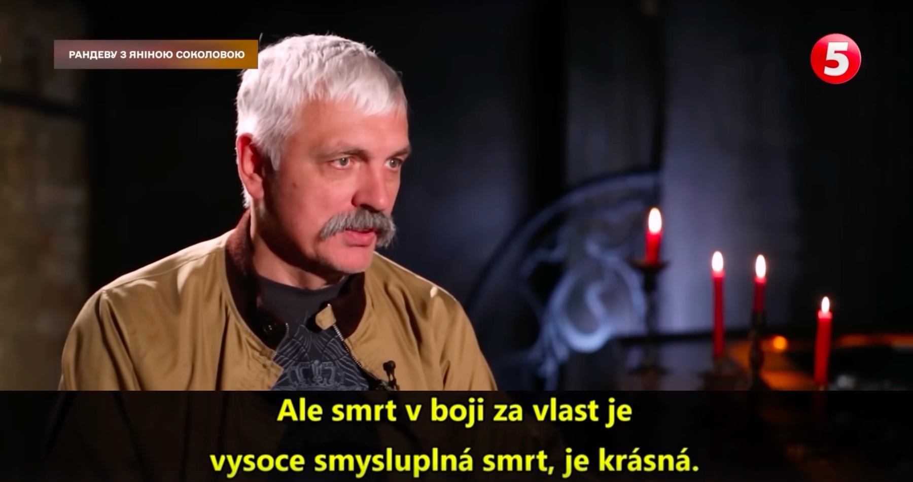 VIDEO: Šéf ukrajinských neonacistů začal na ukrajinské televizi lákat 160 000 Ukrajinců na krásnou smrt ve válce, která je lepší než stařecká smrt v kaluži vlastní moči na chodbě nemocnice