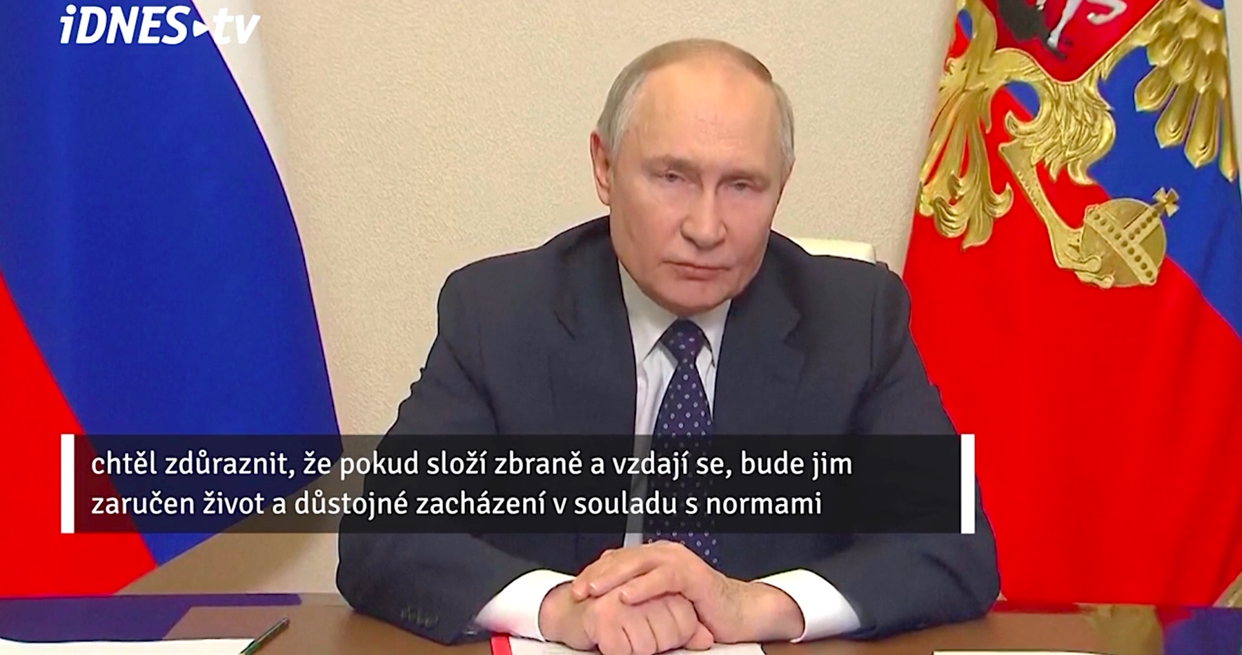 VIDEO: „Složte zbraně a vzdejte se. Pak se nad zločinci slitujeme,“ prohlásil Vladimir Putin v reakci na Trumpův návrh zachránit životy ukrajinských vojáků, kteří jsou stále v Kurské oblasti