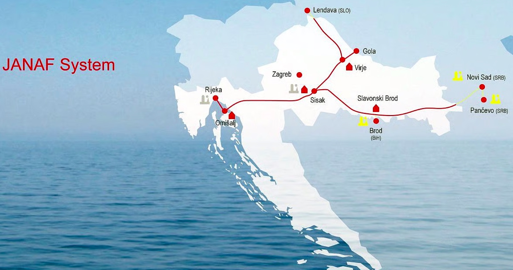 Jadranská alternatíva nahradenia spoľahlivých dodávok lacnej ruskej ropy zlyháva. Maďarská ropná spoločnosť MOL a slovenská rafinéria Slovnaft obvinili chorvátsku firmu Jadranski naftovod z porušenia dohody o dodávkach neruských palív do Maďarska a na Slovensko